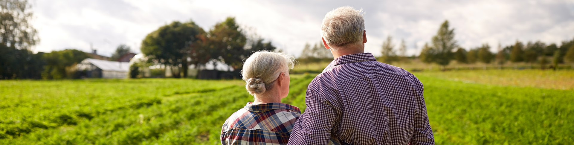 1 Men and girl enjoying farm view